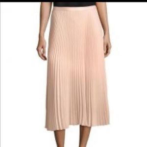 Club Monaco blush pleated chiffon blush skirt 4